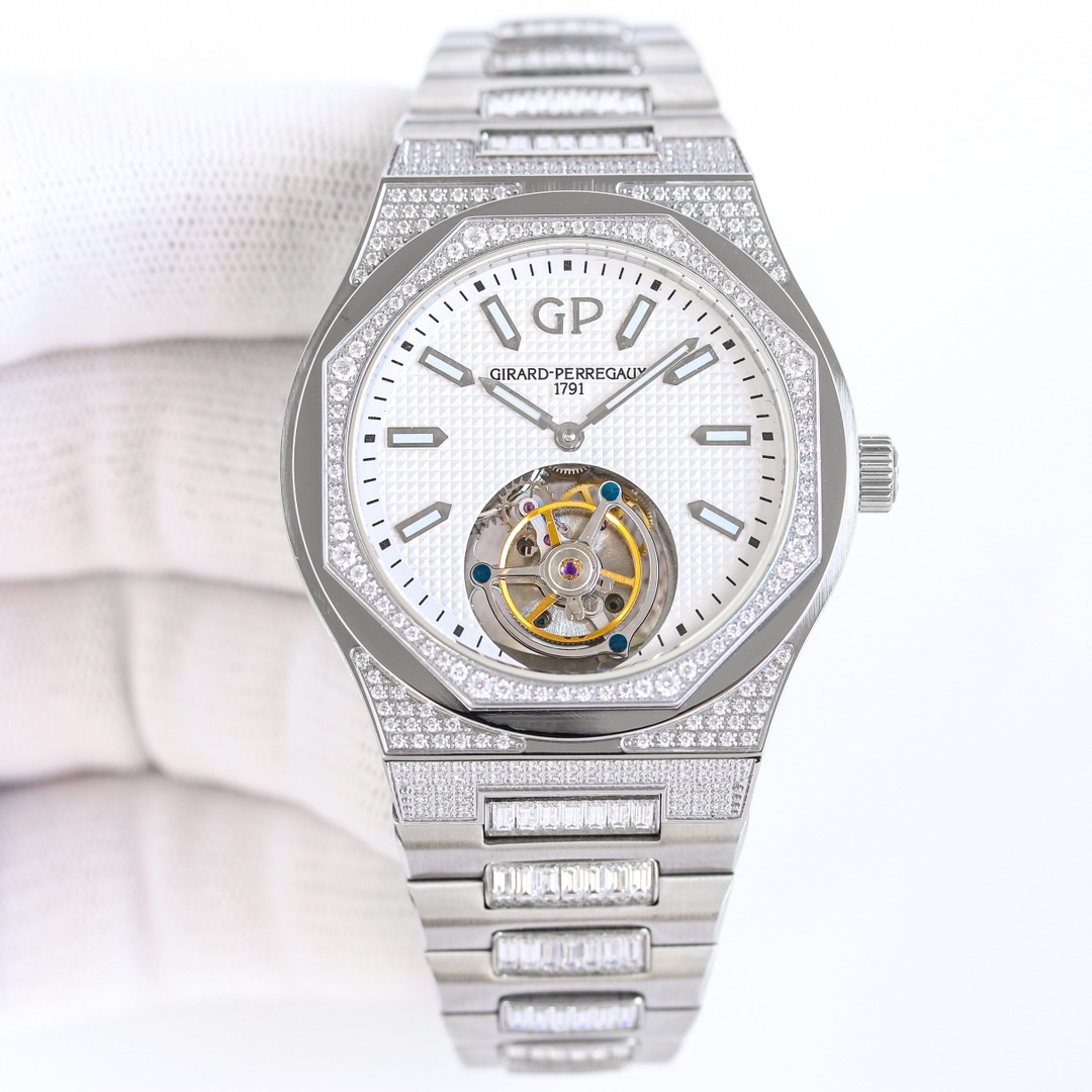 ジラール・ペルゴ「Girard-Perregaux」ラウレアート トゥールビヨン 腕時計42MM