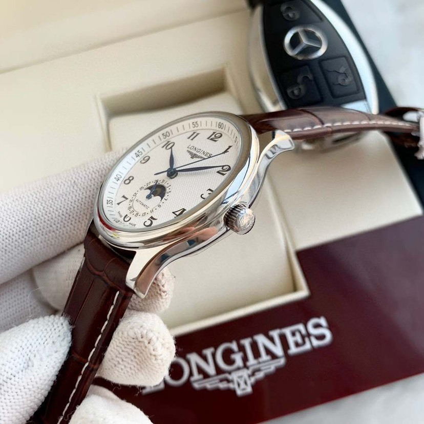 ロンジン「Longines」マスターコレクション ムーンフェイズ メンズウォッチ40MM
