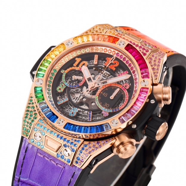 ウブロ「Hublot」ビッグバン ユニコ レインボー ウォッチ 45mm