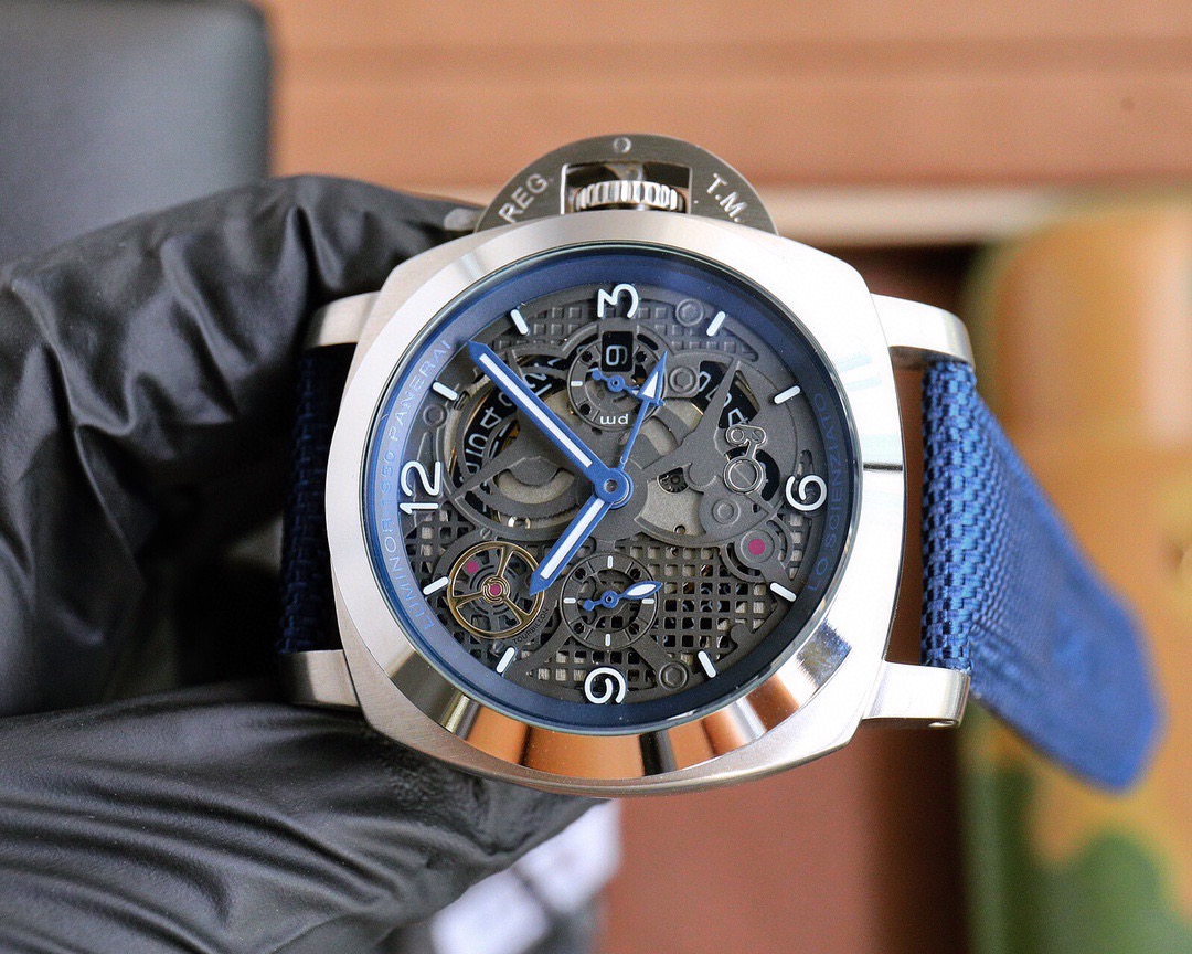 パネライ［Panerai］Luminor Marina庐米ノシリーズ 弧型镀膜ガラス腕時計44MM