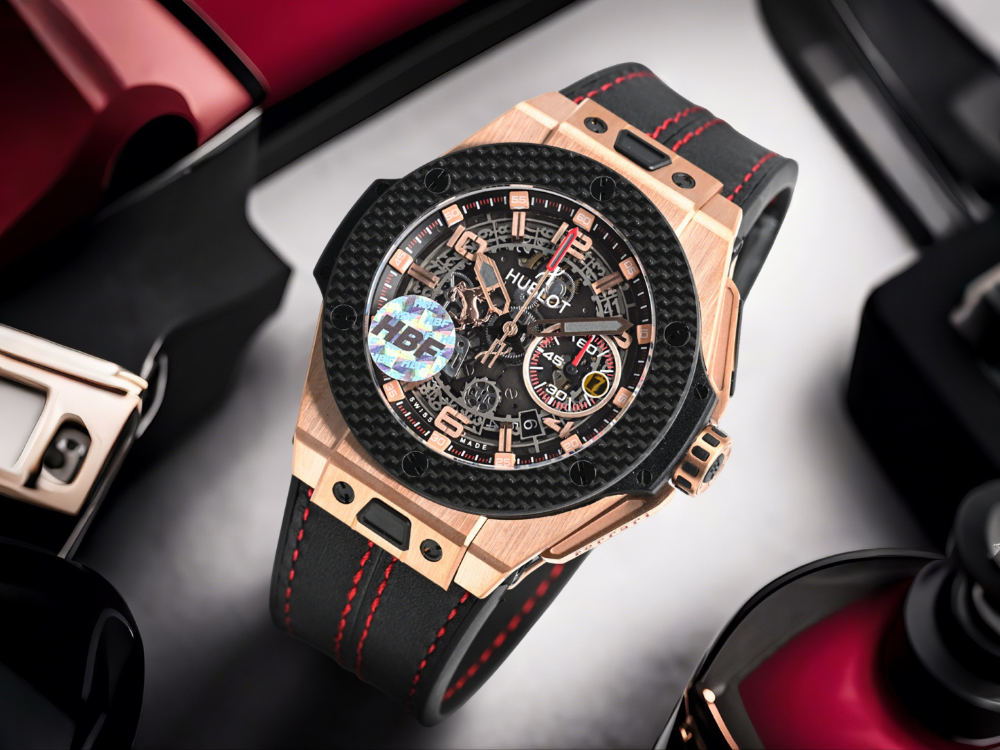 ウブロ「Hublot」ビッグバン ユニコ フラーリ クロノグラフ ウォッチ 45mm