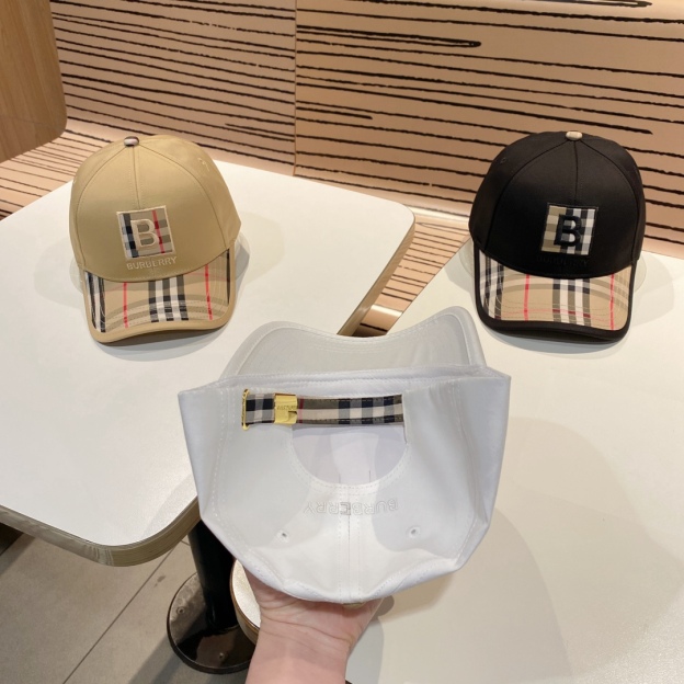 バーバリー「Burberry」コリアン ブリティッシュ スタイル ベースボールキャップ