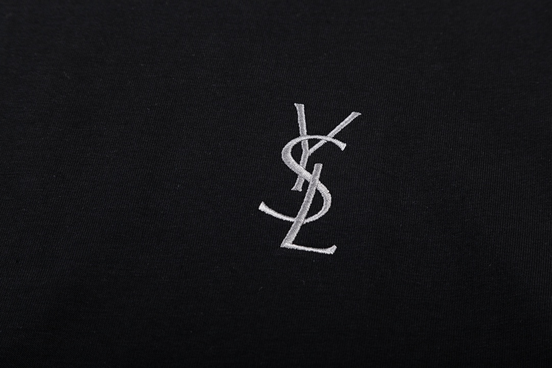 サンローラン「Saint Laurent」エンブロイダードロゴ トップス