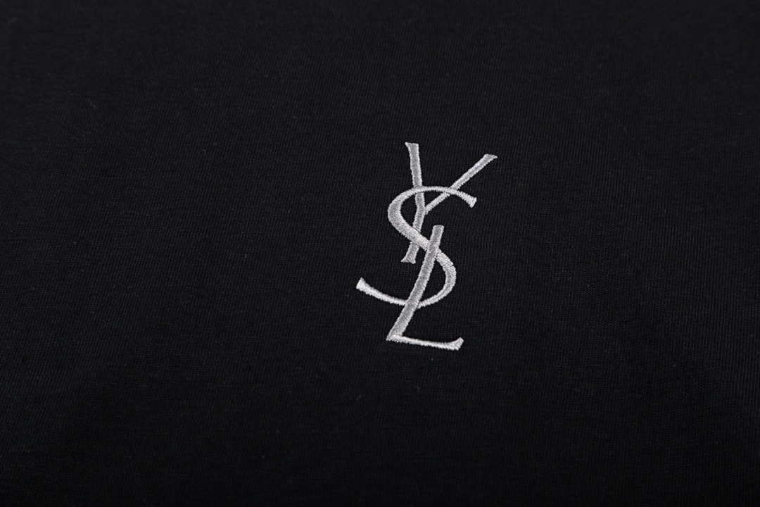 サンローラン「Saint Laurent」エンブロイダードロゴ トップス