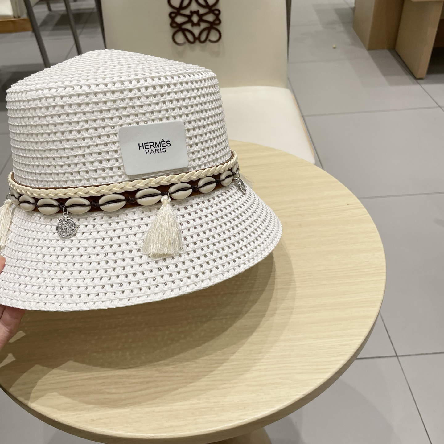 エルメス「Hermès」 Greta レースド パナマハット