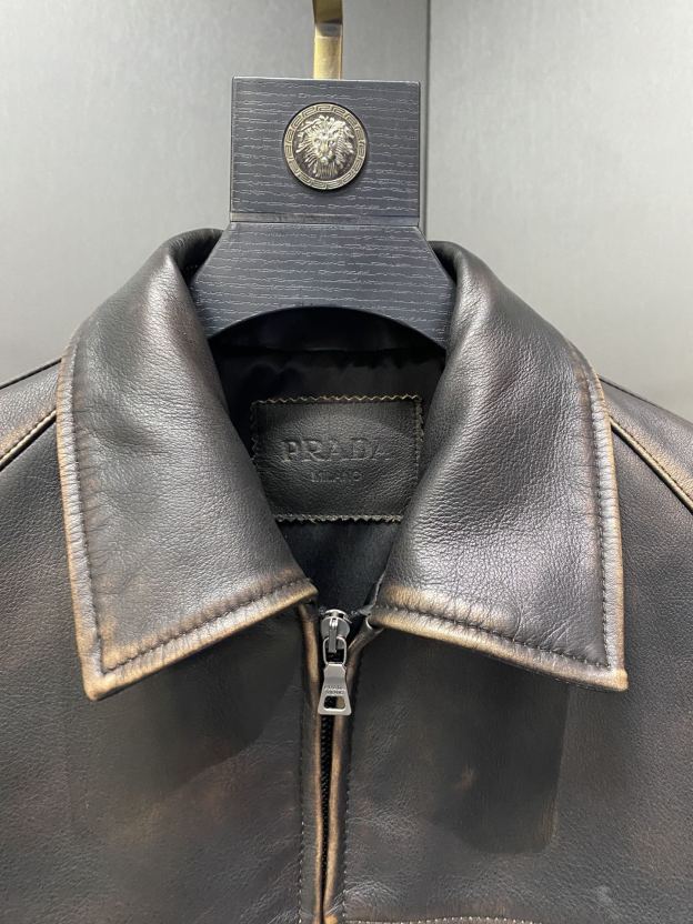 プラダ「Prada」秋冬新作 メンズヘッドレザージャケット