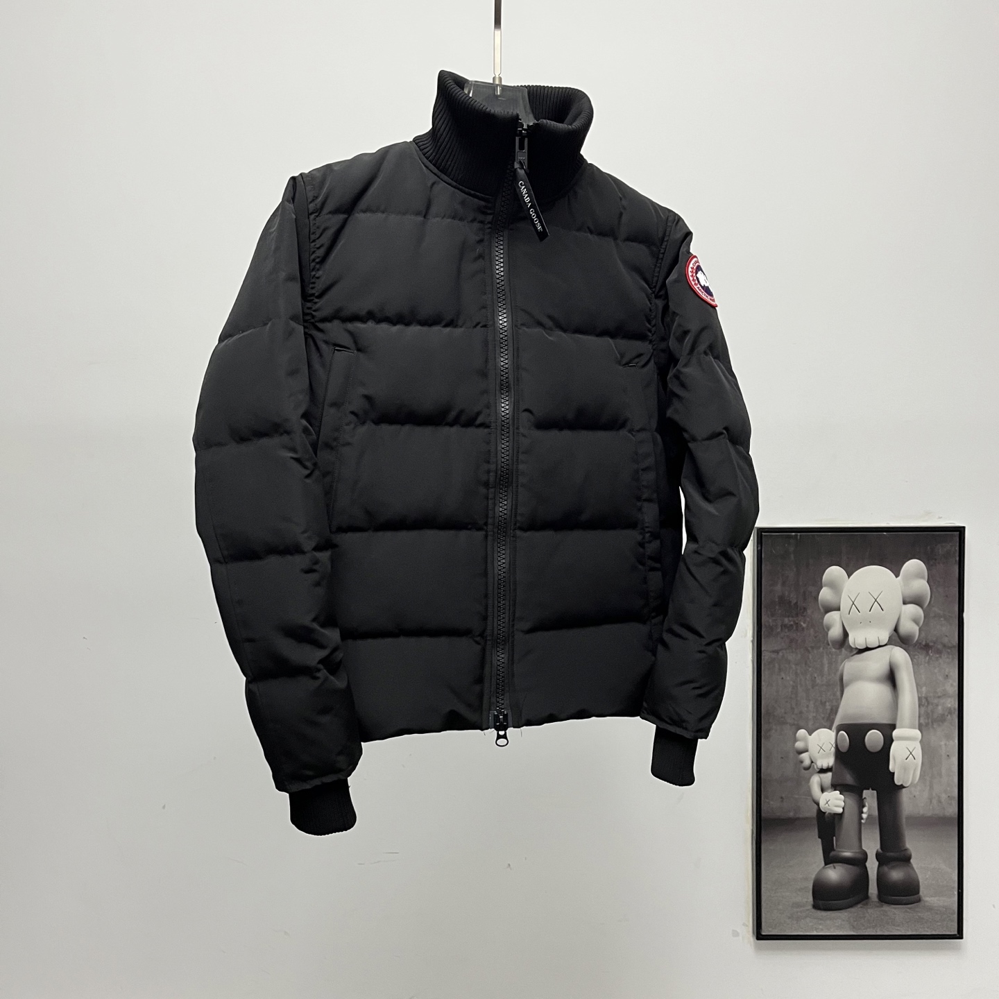カナダグース メンズ ニットスタンドカラーダウンジャケット