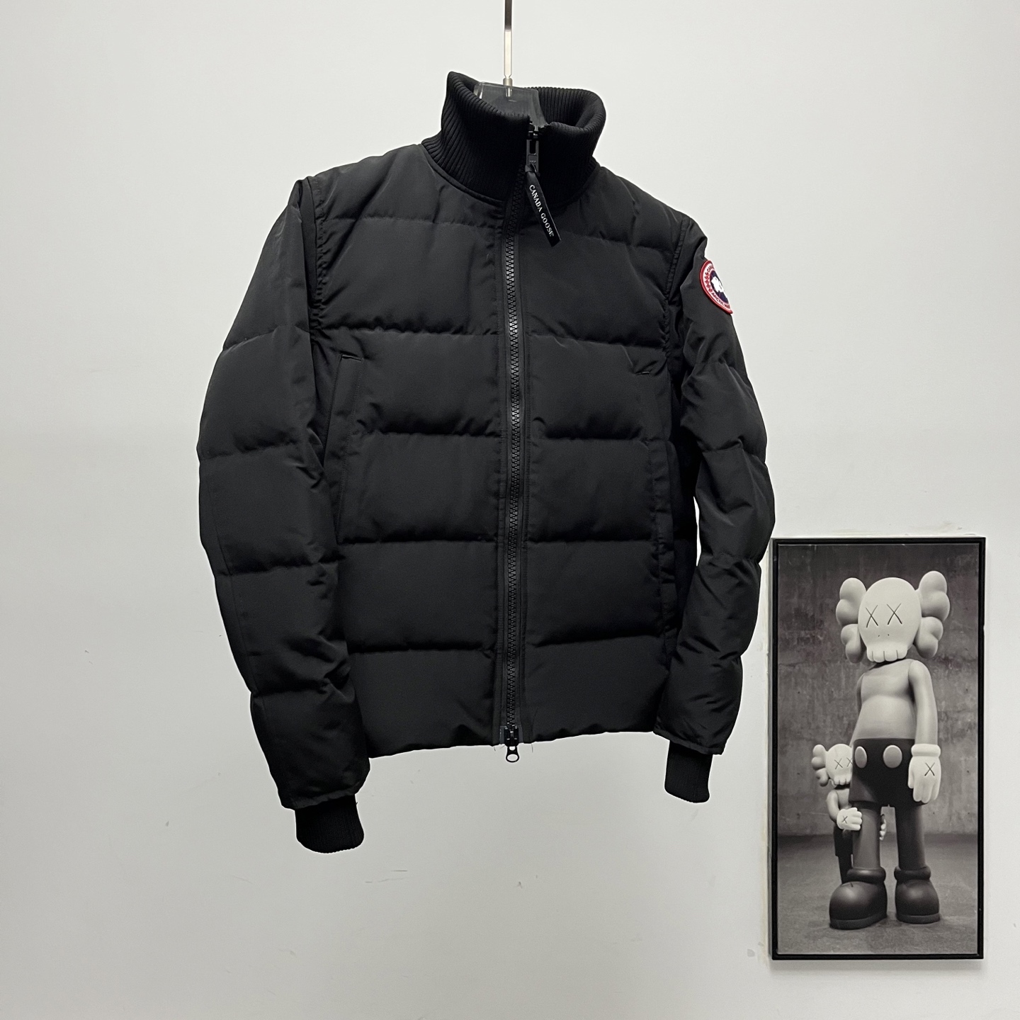 カナダグース メンズ ニットスタンドカラーダウンジャケット