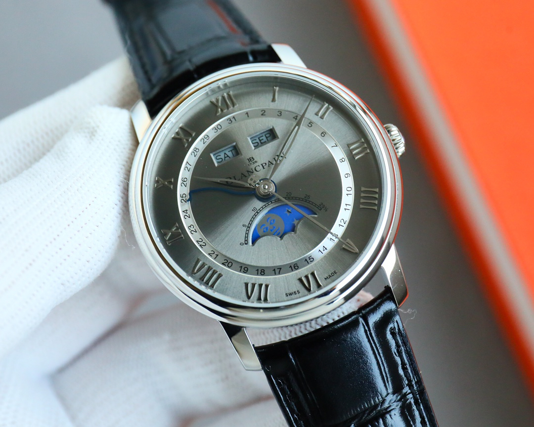 ブランパン「Blancpain」ヴィルレ コンプリートカレンダー ムーンフェイズ 自動巻き腕時計40mm