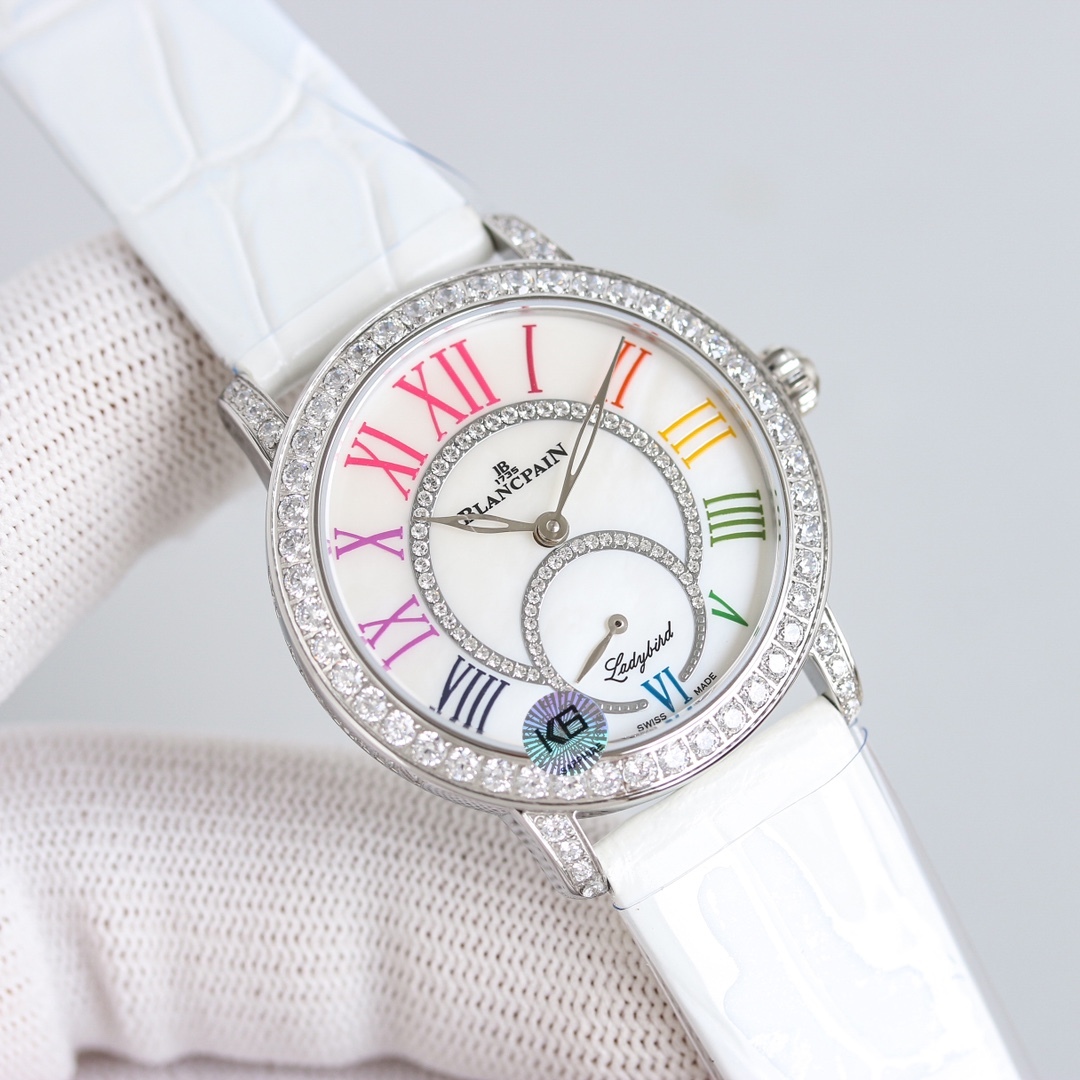 ブランパン「Blancpain」レディバード ダイヤモンドボール自動巻きレディースウォッチ34.9mm