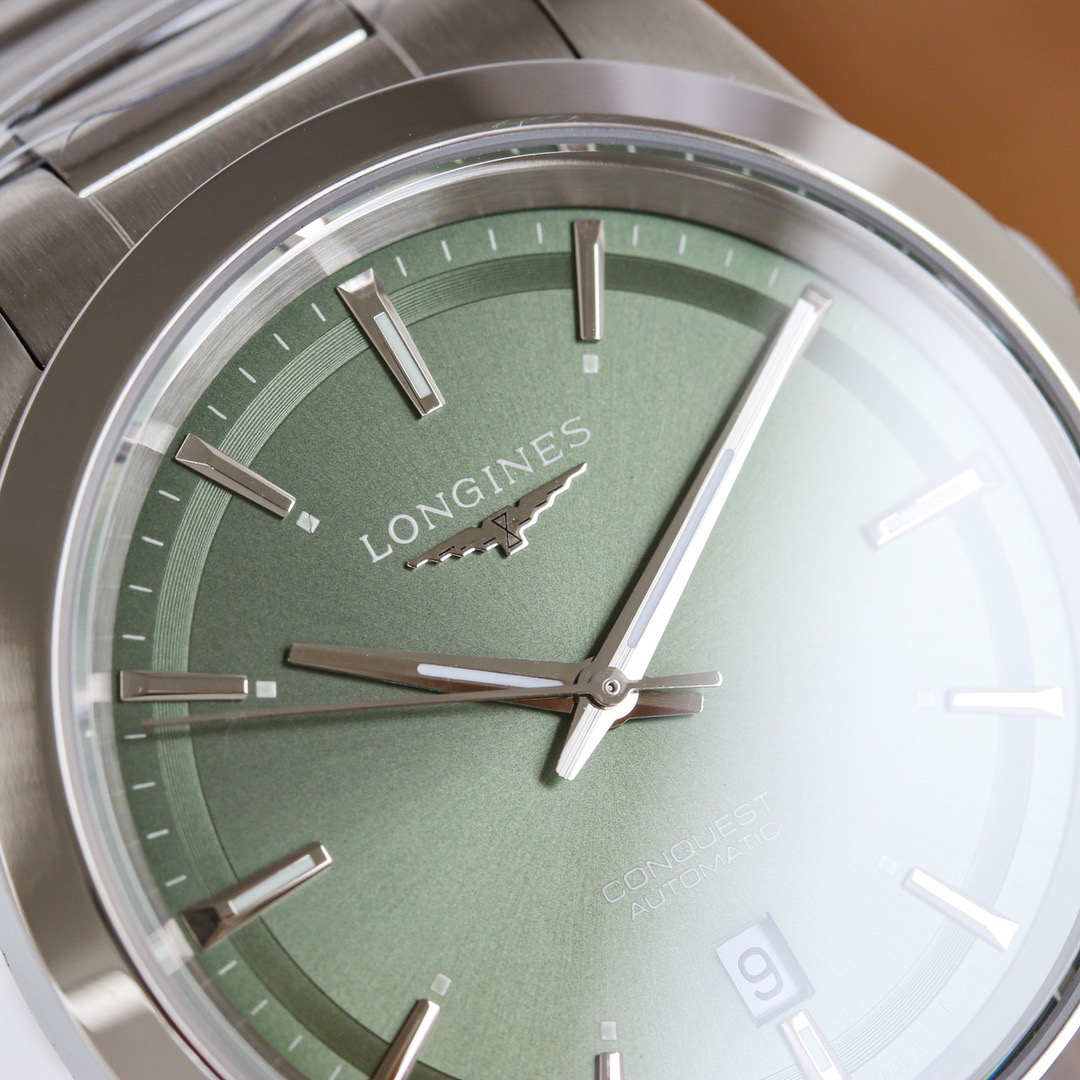 ロンジン「Longines」Conquestステンレススチール メンズウォッチ41MM