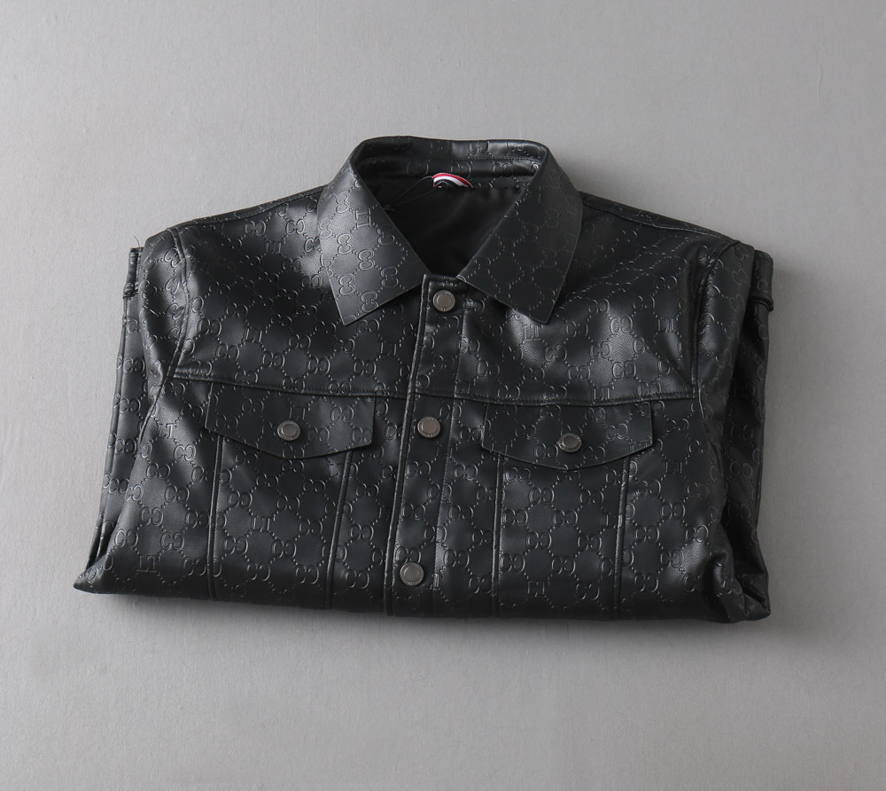 グッチ「Gucci 」秋冬新作メンズラペルレザージャケット