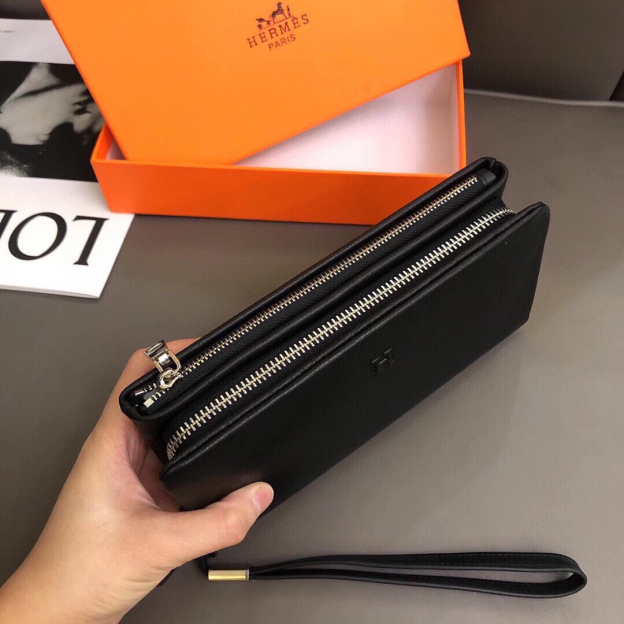 エルメス「Hermès」男性必須の大型ファスナー財布
