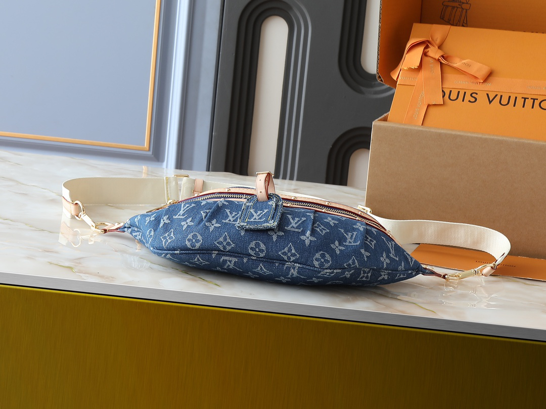 ルイ・ヴィトン「Louis Vuitton」デニムウエストポーチ