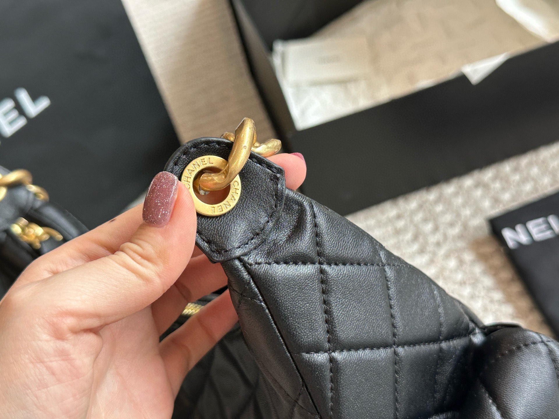 シャネル「Chanel」 ボウリング バッグ ヴィンテージ ショルダーバッグ