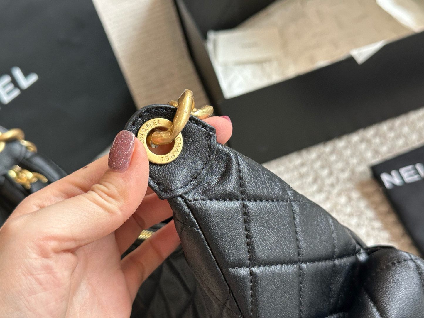 シャネル「Chanel」 ボウリング バッグ ヴィンテージ ショルダーバッグ