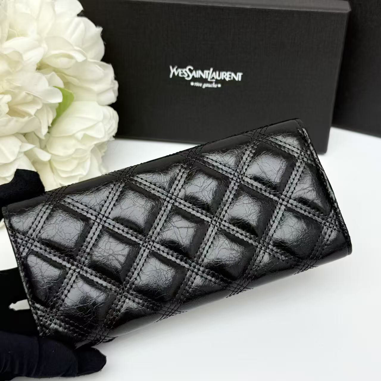 サンローラン「Saint Laurent」フラップウォレット