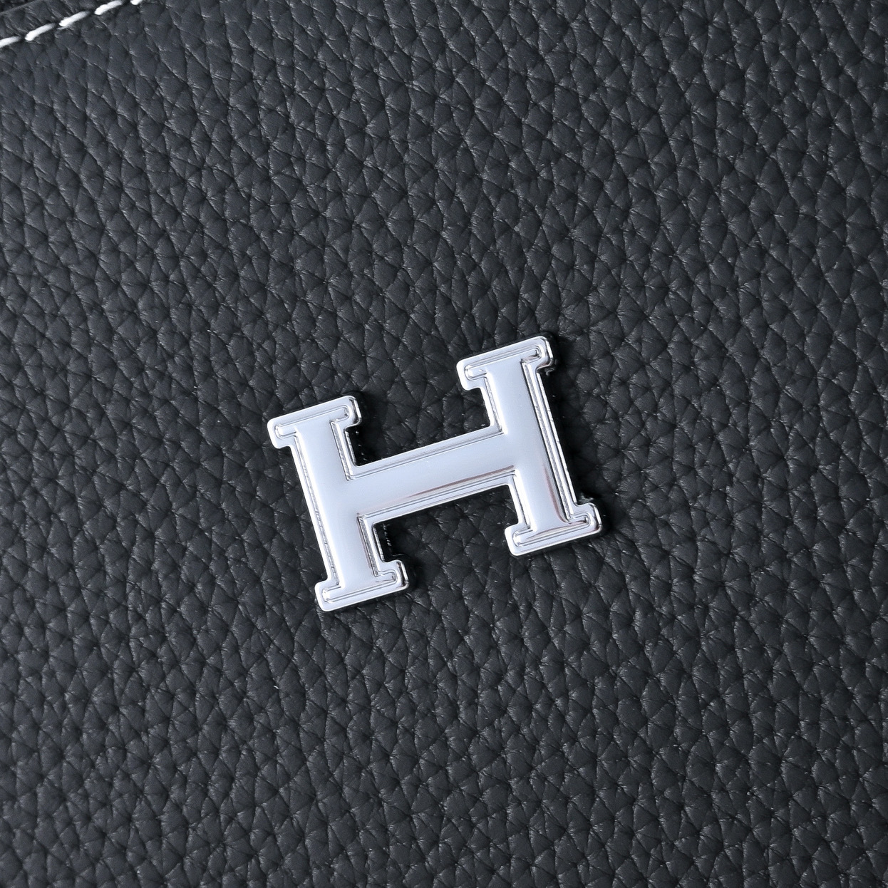 エルメス ダブルジッパー レザー クラッチバッグ