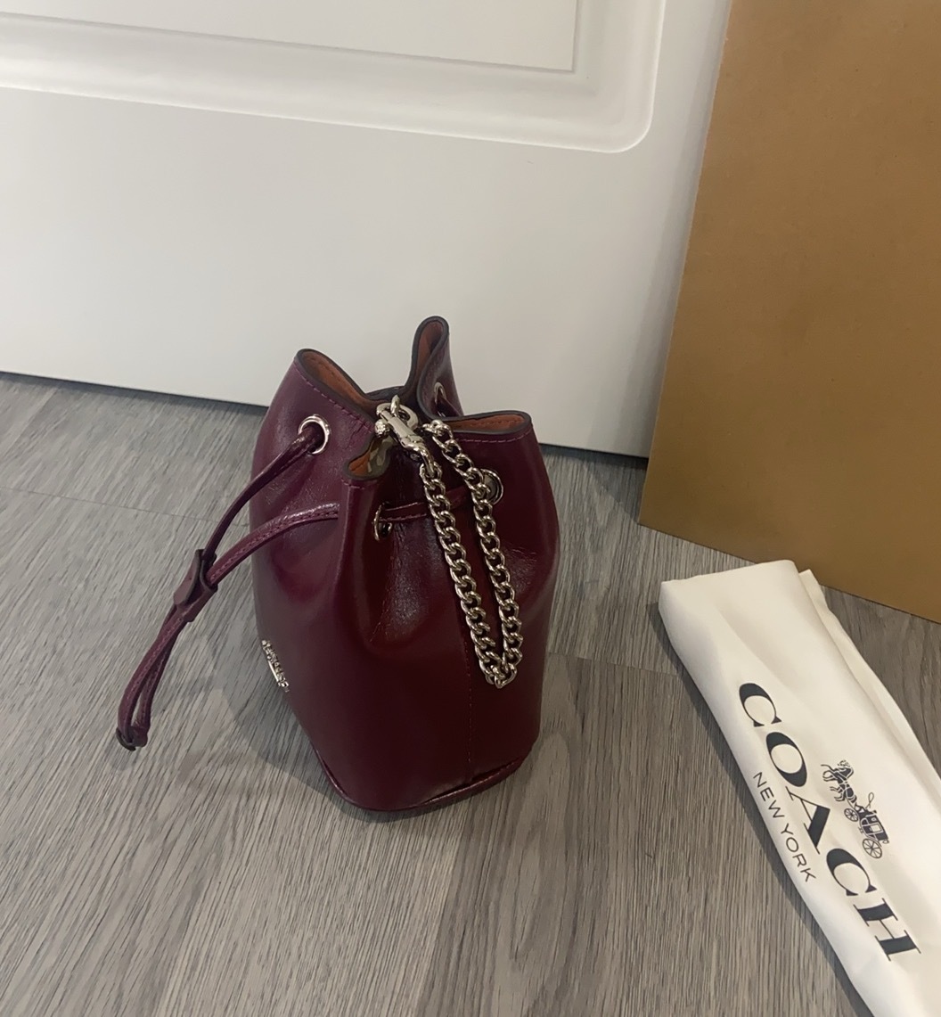 コーチ「Coach」ドローストリング ミニ バケットバッグ