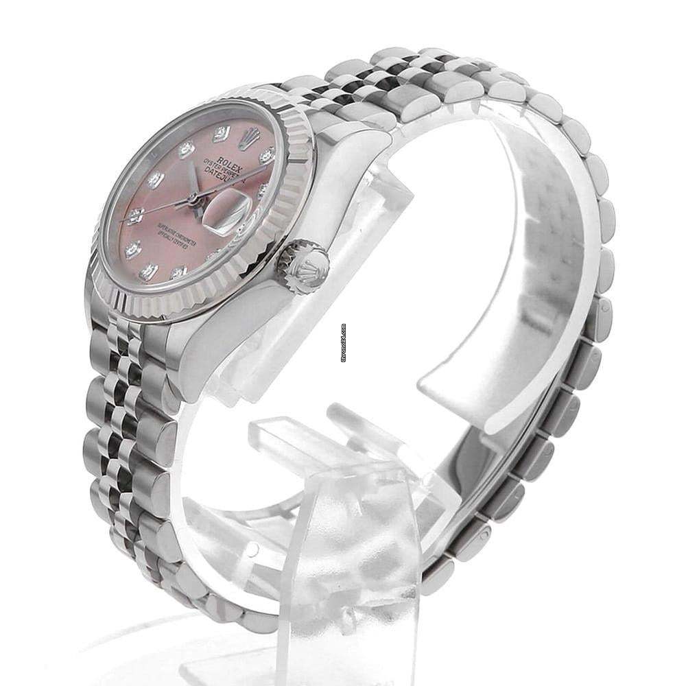 ロレックス「Rolex」レディ デイトジャスト 28 mm ピンクダイアル