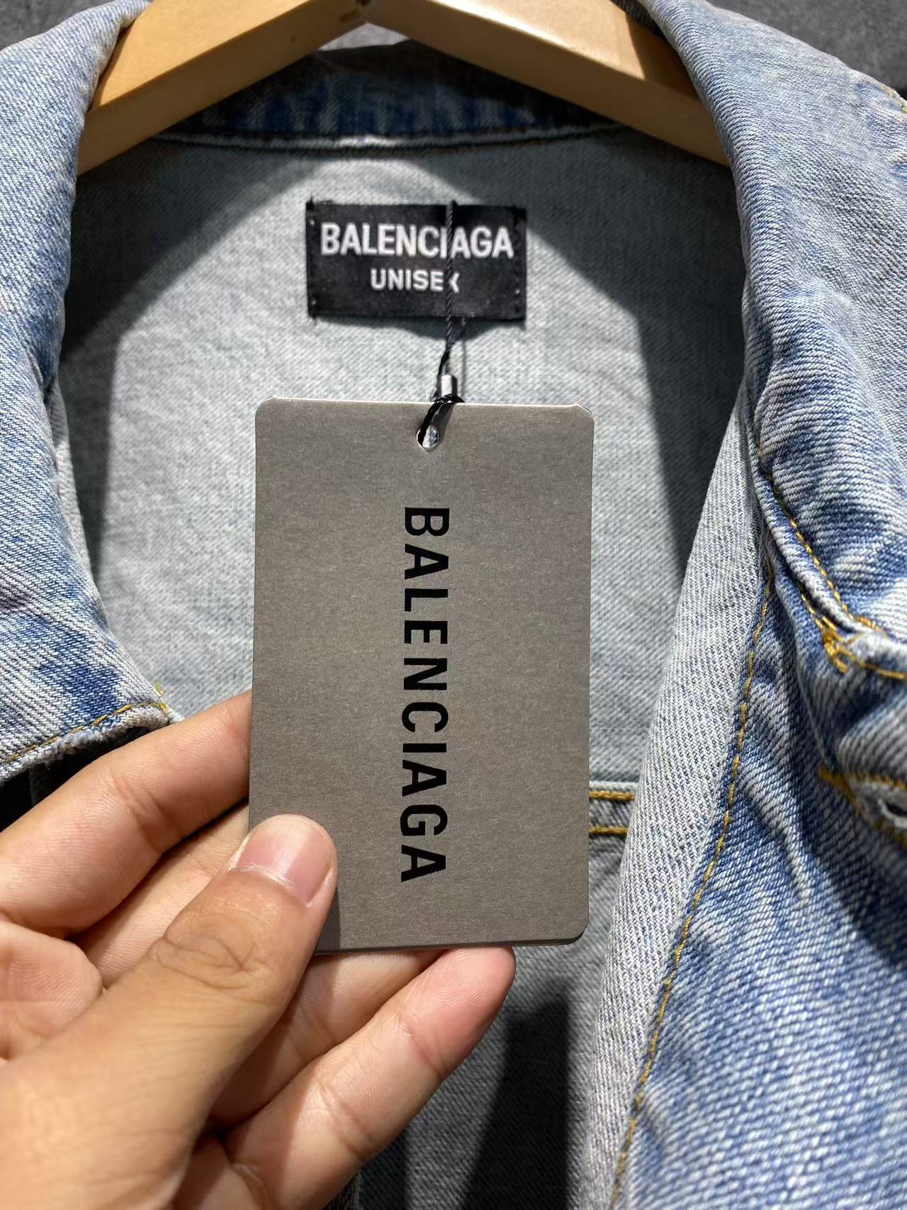 バレンシアガ「Balenciaga」デニムジャケット クラシック リデザイン