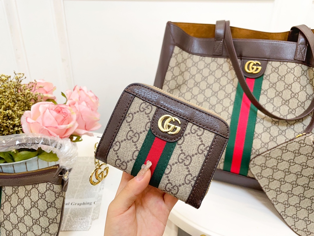 「グッチ」Gucci トートバッグ＋ムーンバッグ＋財布 3 点セット3点セット 限定セール大人気販売中