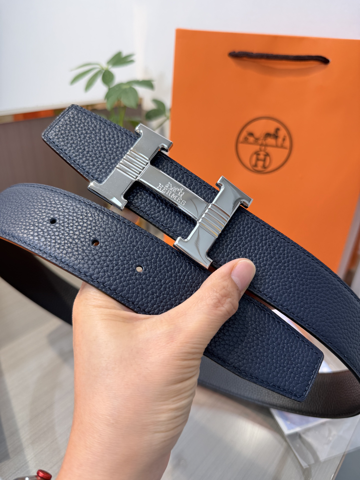 【限定入荷】Hermès フレンチ紳士ベルト「全長約 100cm」