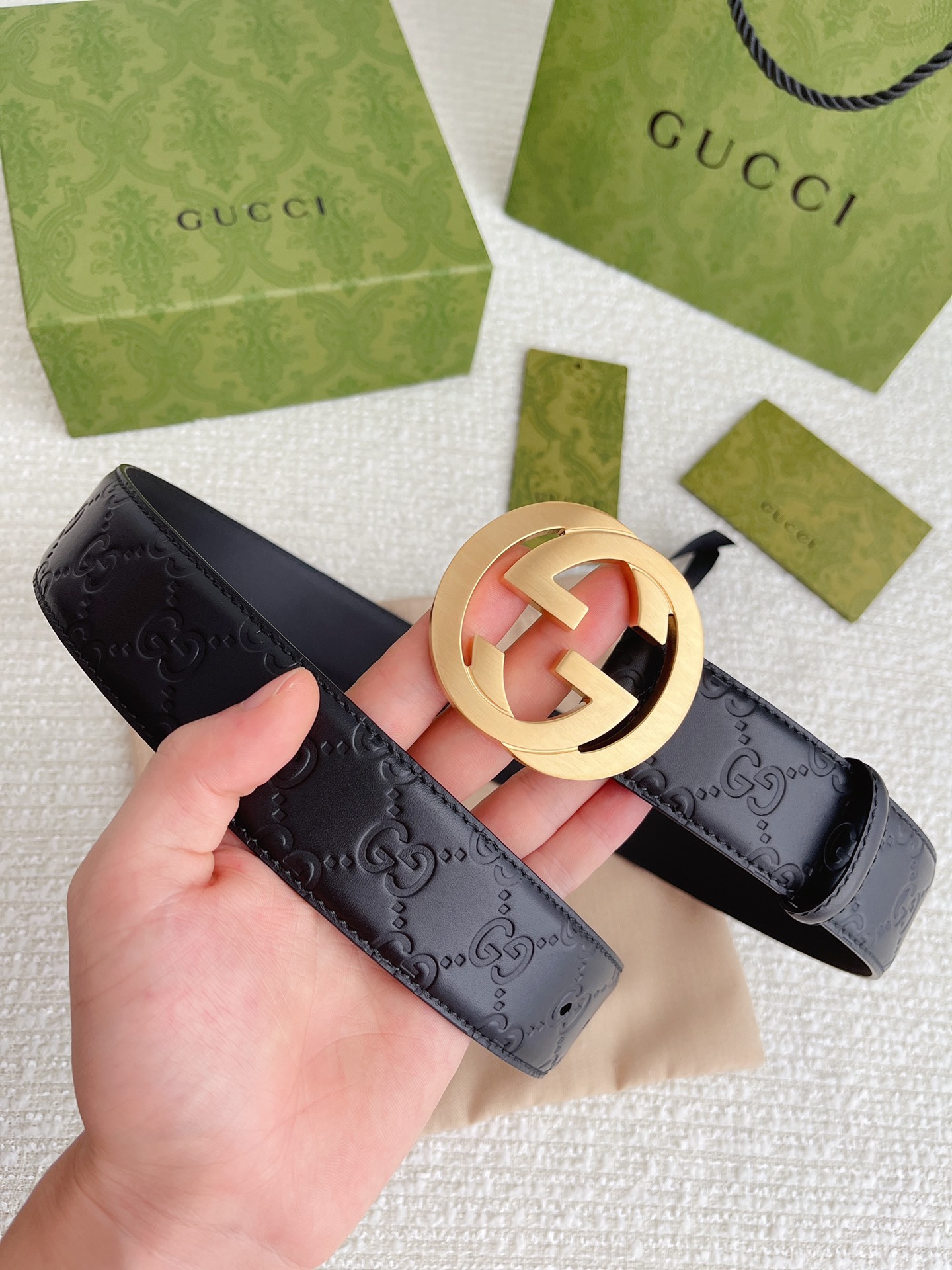 【在庫新登場】Gucci イタリアンテイストベルト「全長約 100cm」