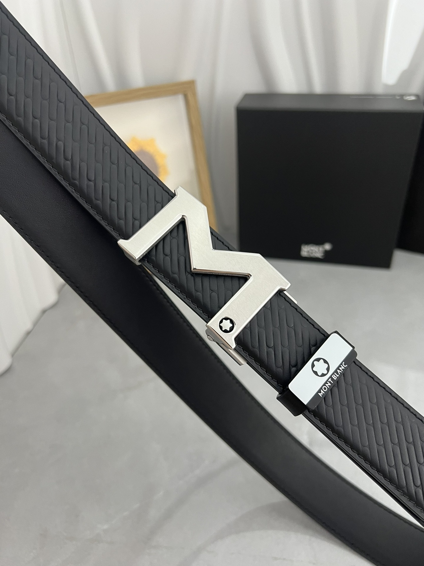 【厳選在庫】Montblanc ビジネスマン正装ベルト「全長約 100cm」
