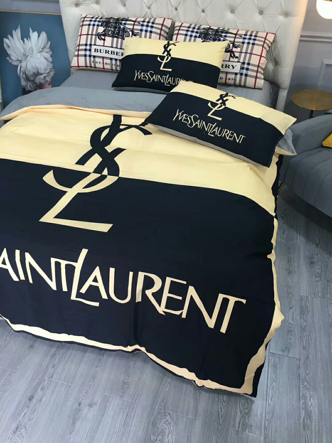 サンローラン「Saint Laurent」プレミアムコットン デジタルプリント 4点セット