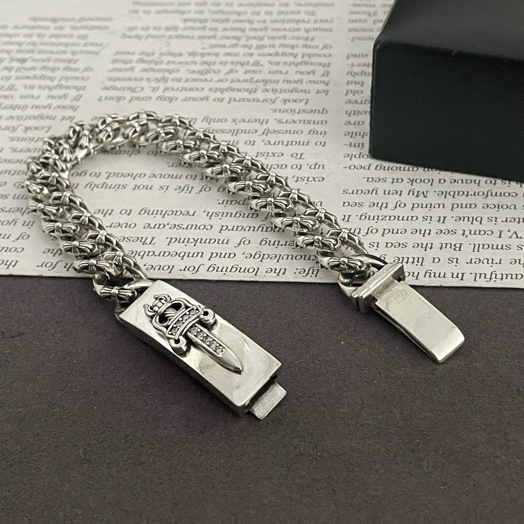 クロムハーツ「Chrome Hearts」ブレスレット - ヴィンテージ＆ロックテイスト ペア用