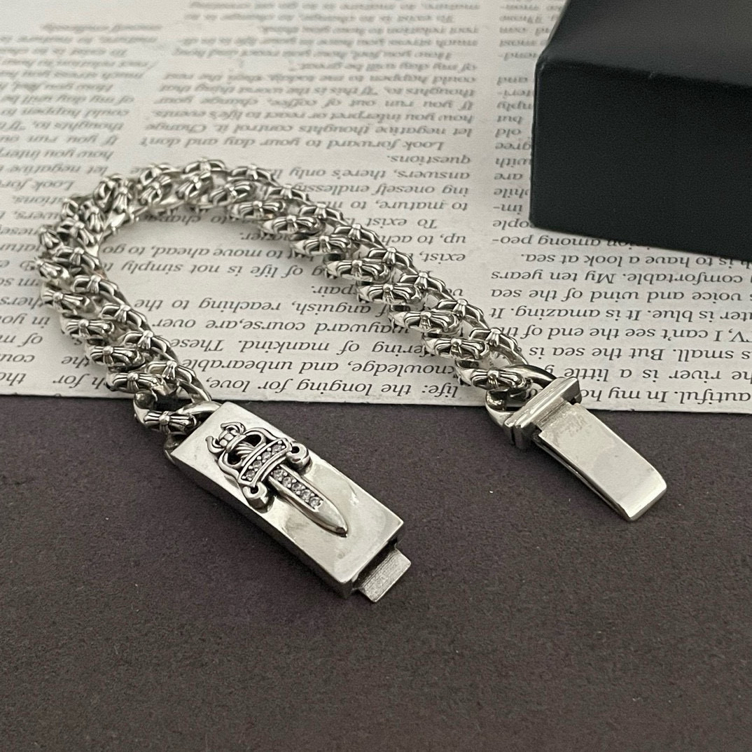 クロムハーツ「Chrome Hearts」ブレスレット - ヴィンテージ＆ロックテイスト ペア用