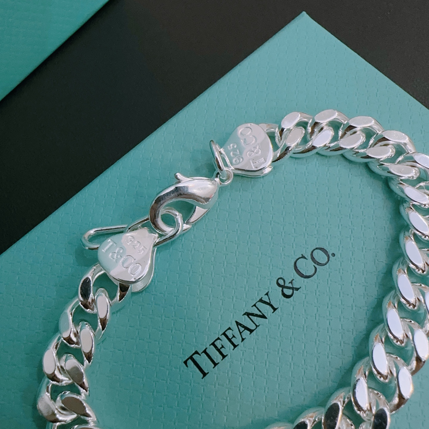 ティファニー「Tiffany & Co.」ポリッシュドシルバーリンク ブレスレット