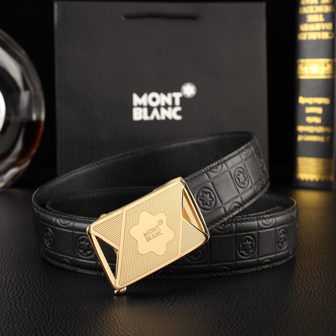 【厳選在庫】Montblanc ビジネスマン正装ベルト「全長約 100cm」
