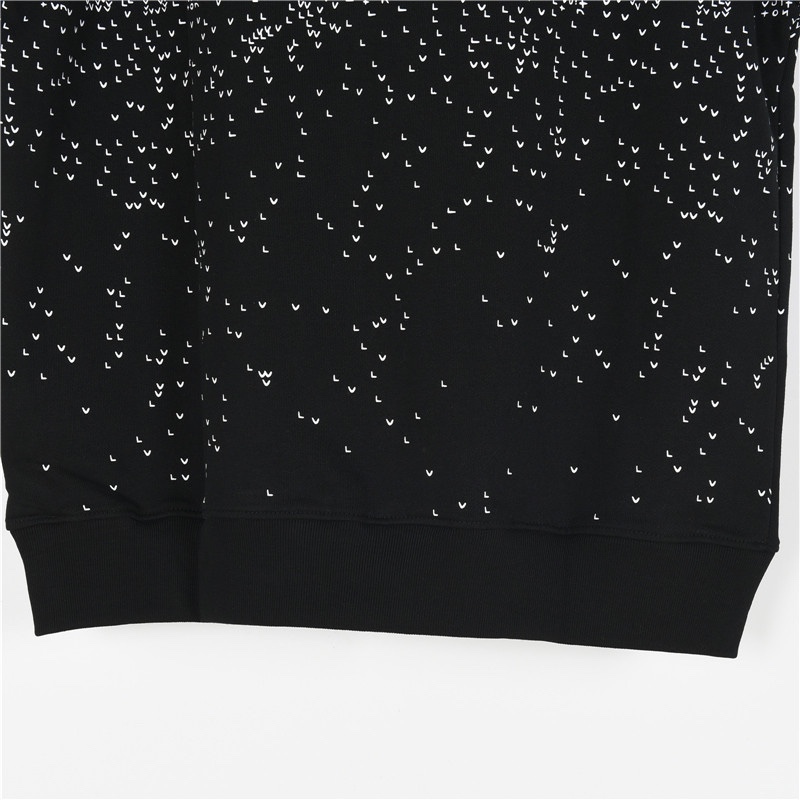 Louis Vuitton / ルイ・ヴィトン 24Fw グラデーション小飛行機柄プリントの丸首パーカー