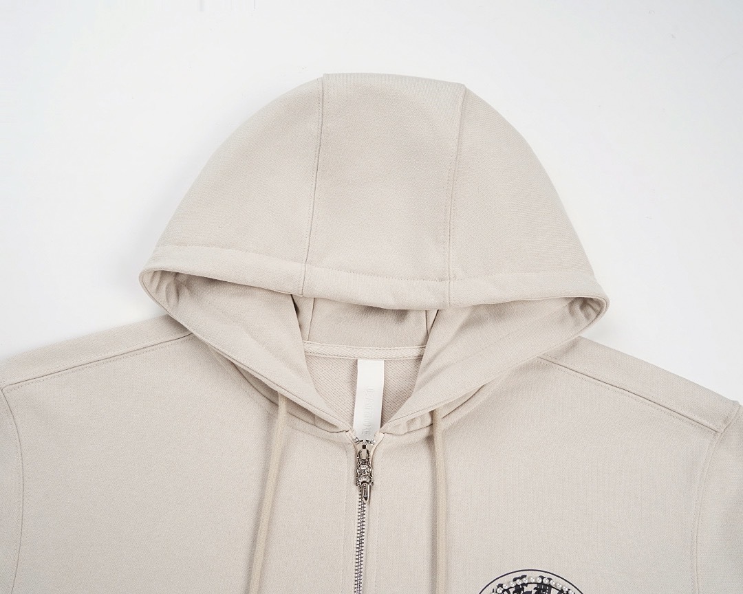 クロムハーツ「Chrome Hearts」秋冬ロングスリーブ ジップアップフーディ - ユニセックス