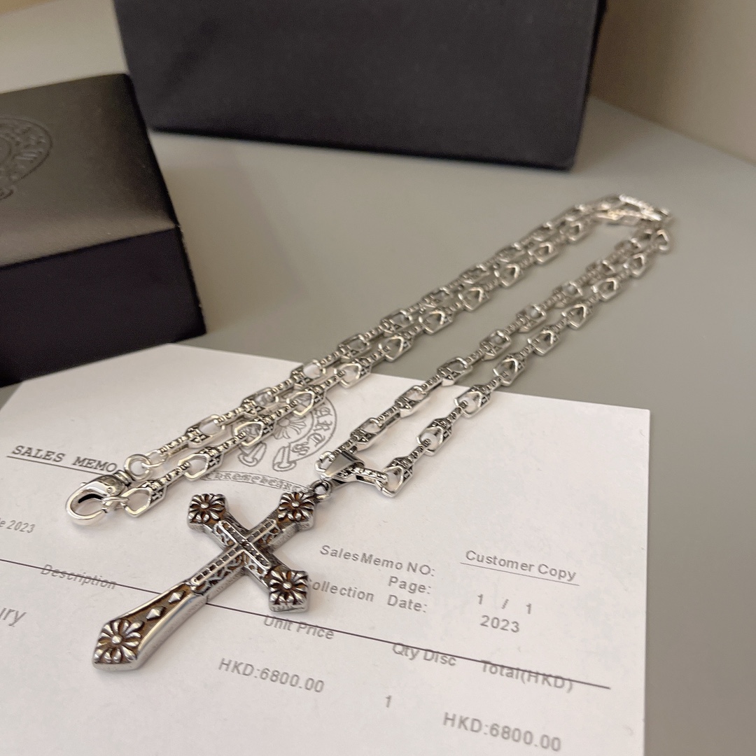 クロムハーツ「Chrome Hearts」シンプルペンダントネックレス - ユニセックス