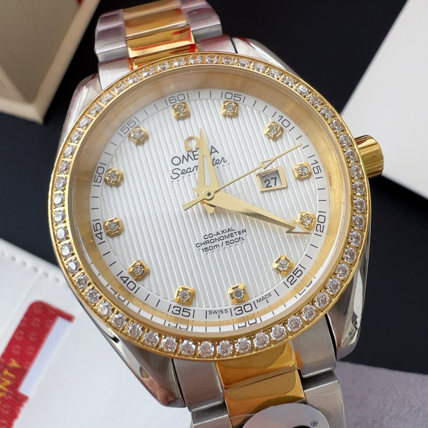 オメガ「Omega」アクアテラ 34mm マスタークロノメーター