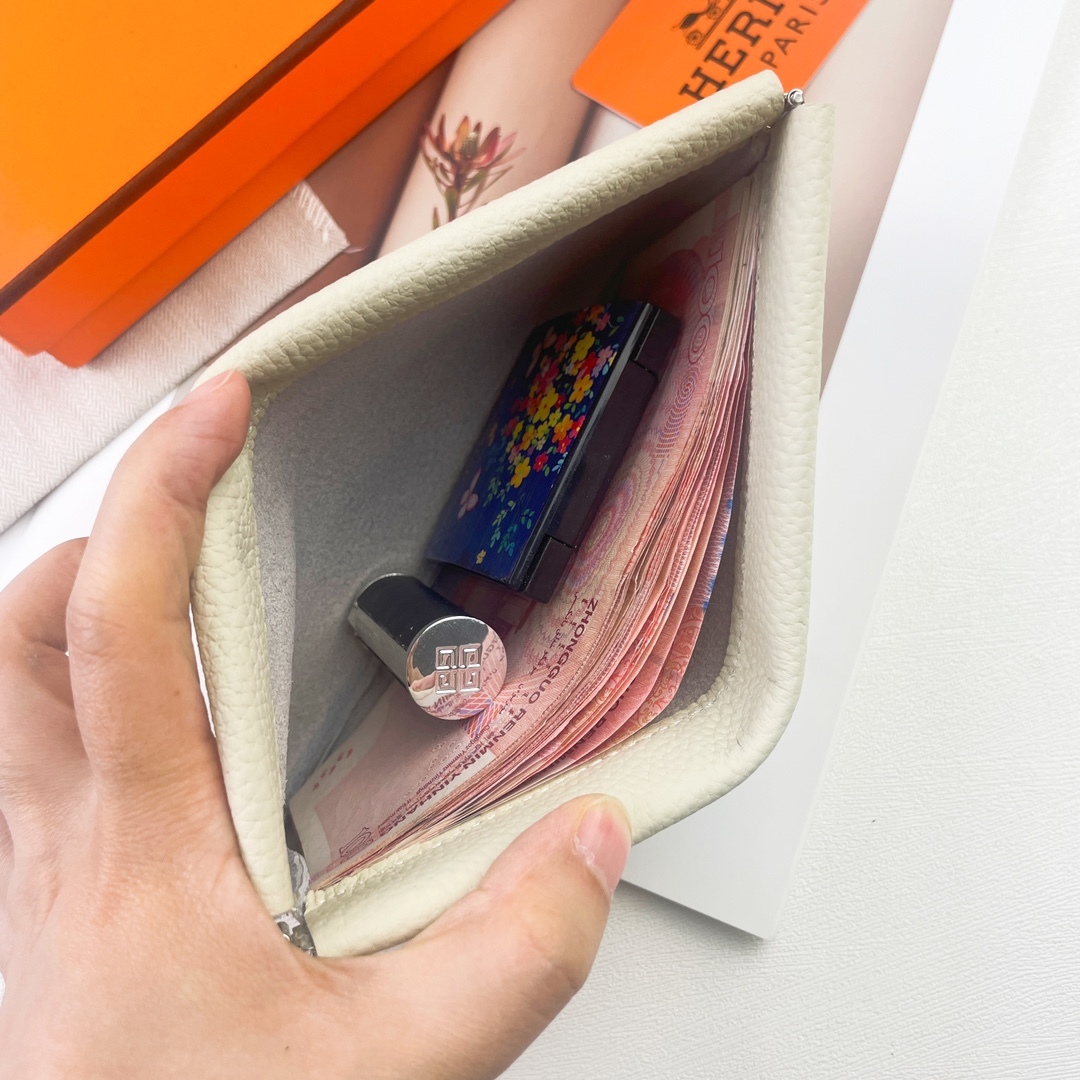 【厳選新入荷】エルメス Evelyne Zip Pouch イヴリンファスナーハンドポーチ「携帯小銭収納レザー小物」