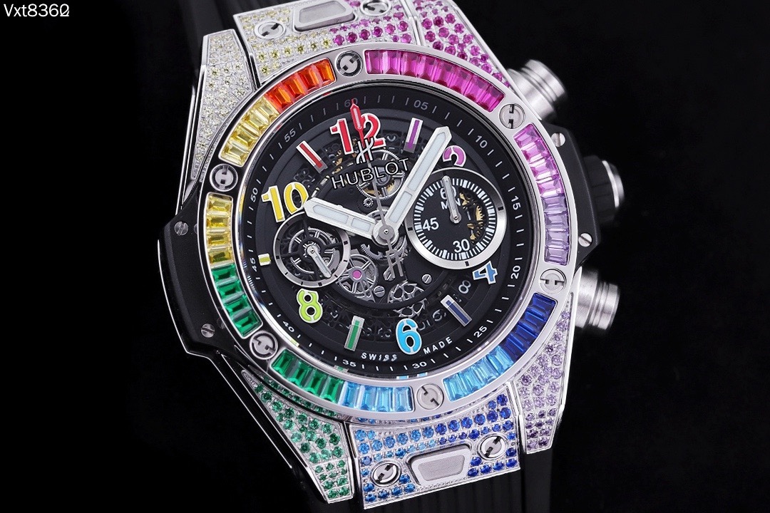 ウブロ「Hublot」ビッグバン ウニコ チタニウム レインボー 42MM