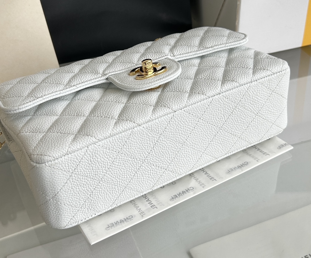 シャネル「Chanel」 Classic Flap レザー 菱格紋 ショルダーバッグ