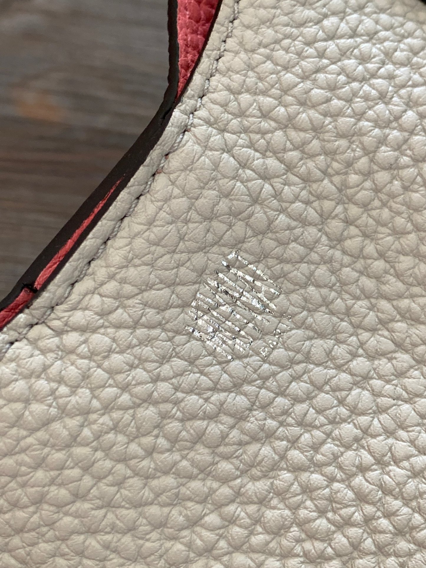 モイナ「Moynat」Duo Tote BB レザートートバッグ