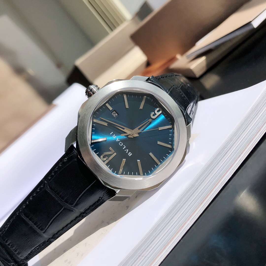 ブルガリ「Bvlgari」製ムーブメント＆イタリアンレザー 40MMの商品掲載写真6（SKU ISETAPRO-25801963）