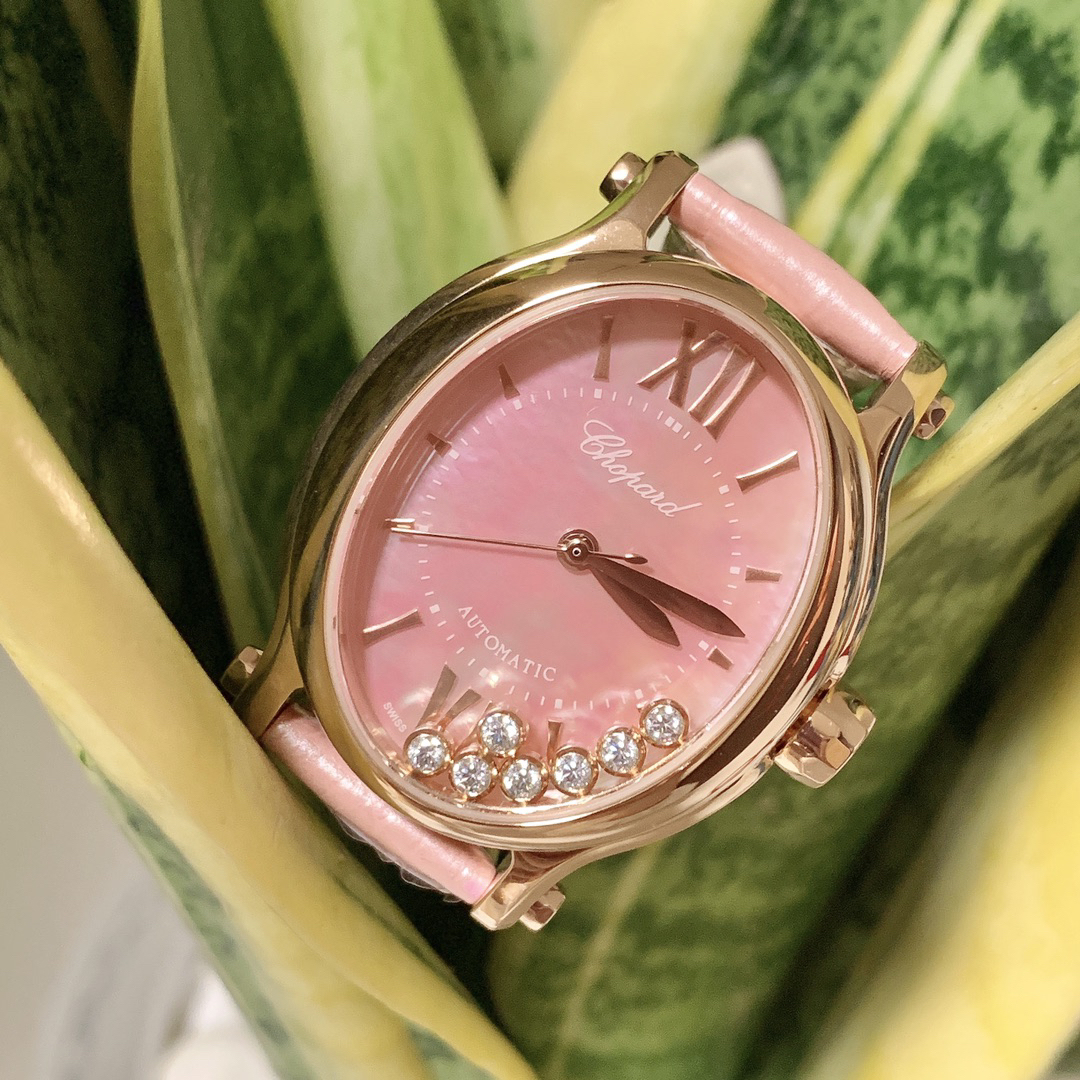 ショパール「Chopard」ハッピースポーツ オーバル レディースウォッチ36MM