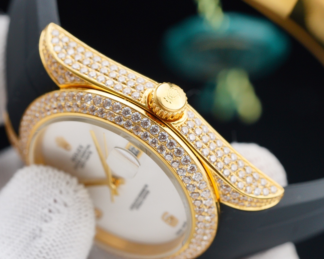 ロレックス［Rolex］デイトジャスト フルダイヤ ラグジュアリー 41MM 2色