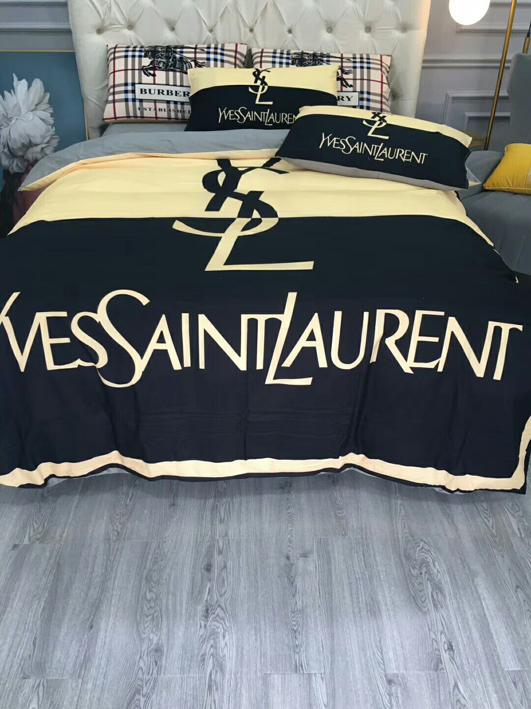 サンローラン「Saint Laurent」プレミアムコットン デジタルプリント 4点セット