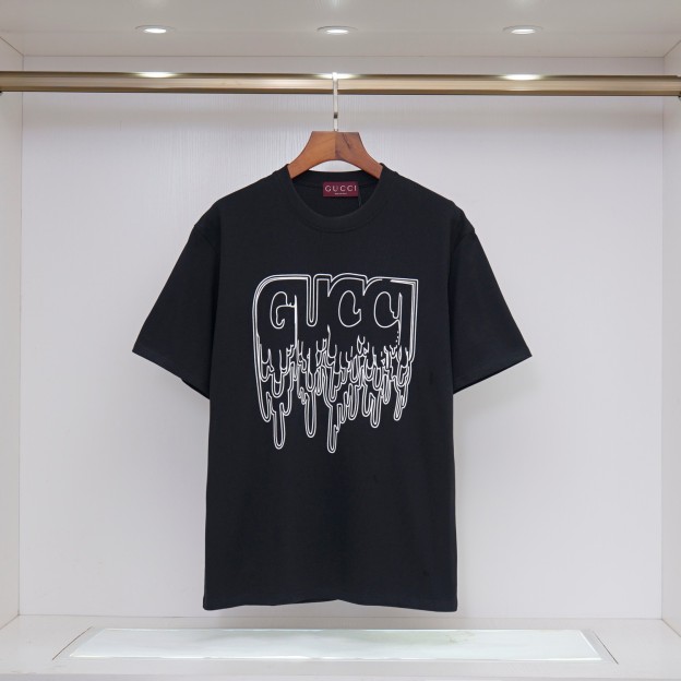 グッチ「Gucci」2025SS サマーコレクション ロゴプリント クルーネックTシャツ