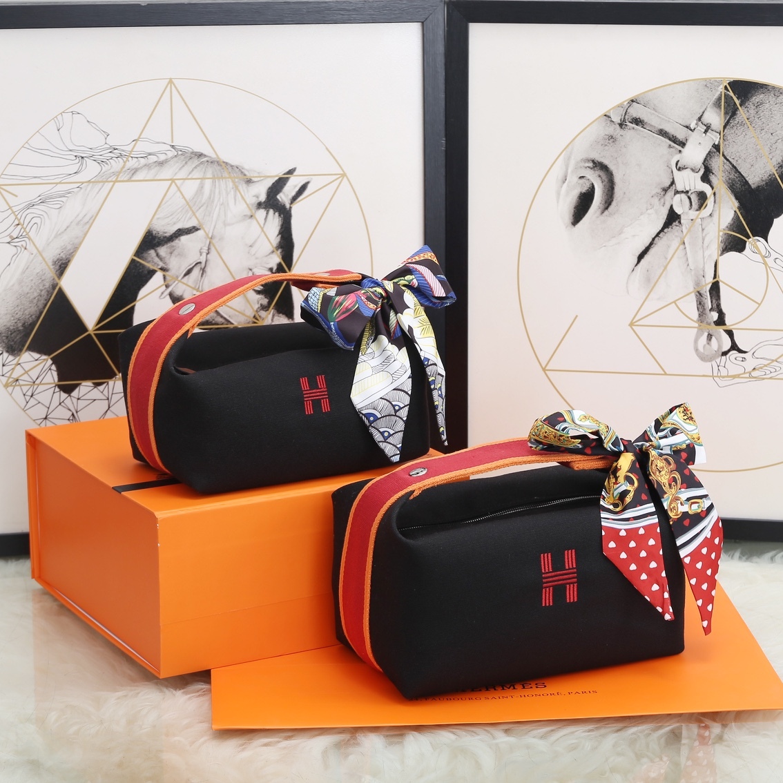 エルメス(Hermès) ブリッドアブラック 収納バッグ 9色