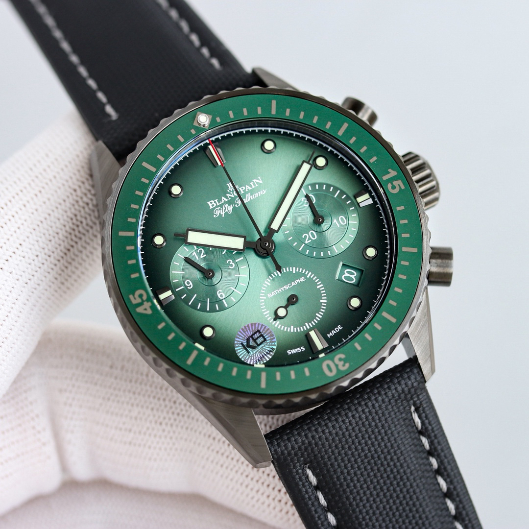 ブランパン「Blancpain」フィフティ・ファゾム バチスカーフ フライバッククロノグラフ自動巻きダイバーズウォッチ43.6mm