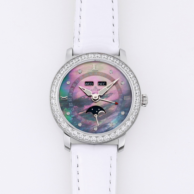 ブランパン「Blancpain」 ヴィルレ レディース ムーンフェイズ＆コンプリートカレンダー自動巻き腕時計35mm